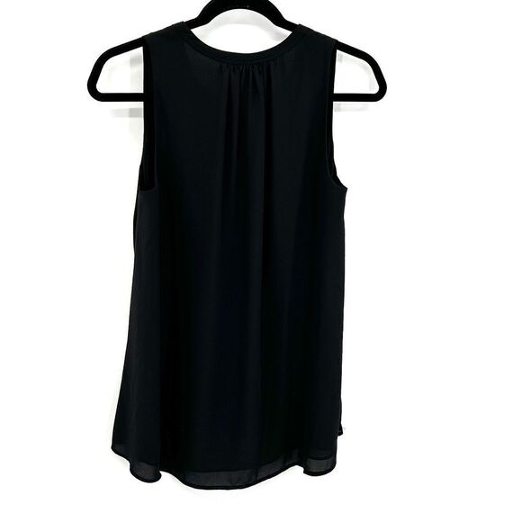 J. CREW X HATCH Maternity Collab Black Sleeveless V-Neck Blouse Size XS / Small - Picture 2 of 4